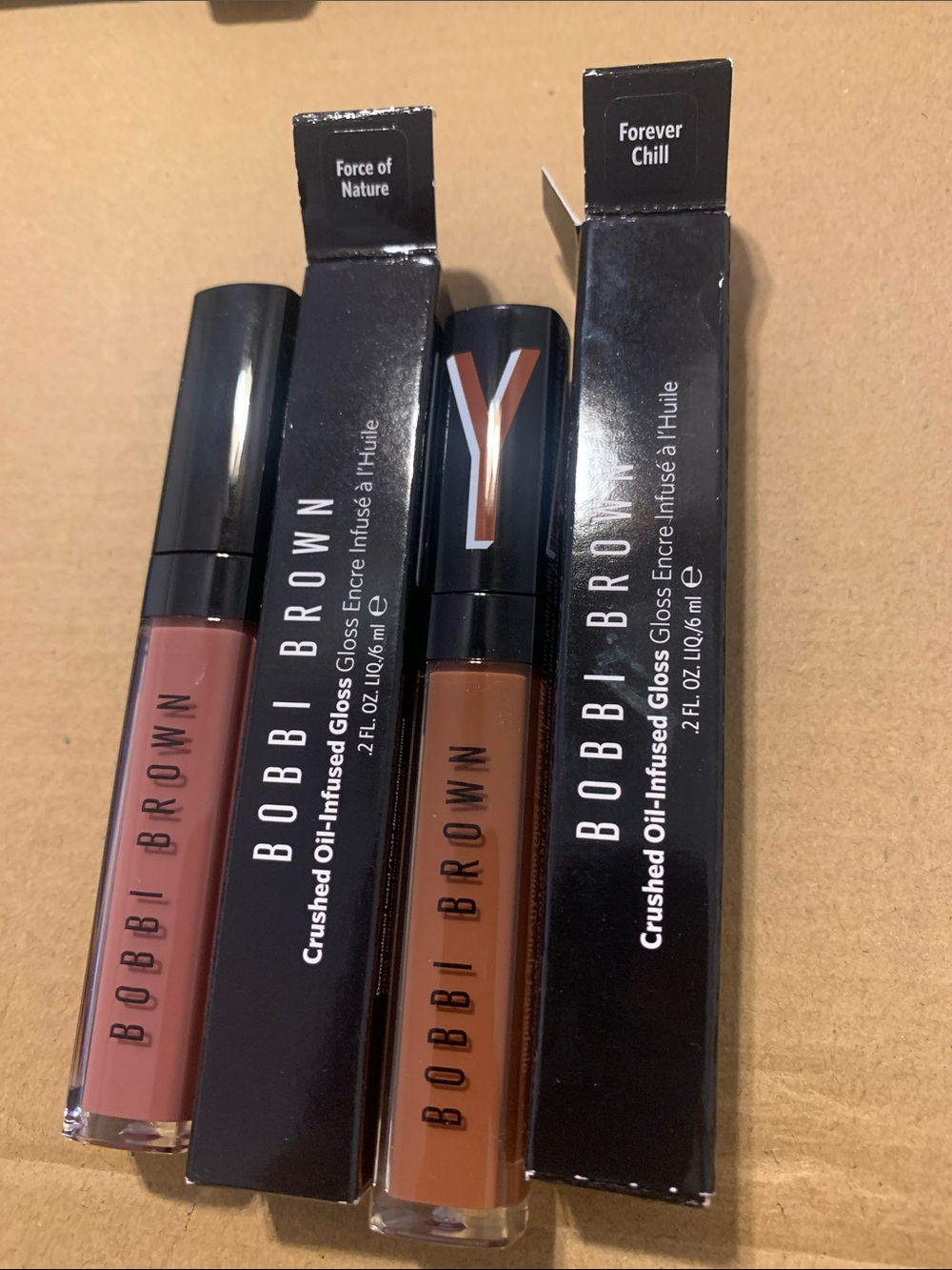 Bobbi Brown Lip Gloss Duo – Sheer Pink & Warm Brown Shades